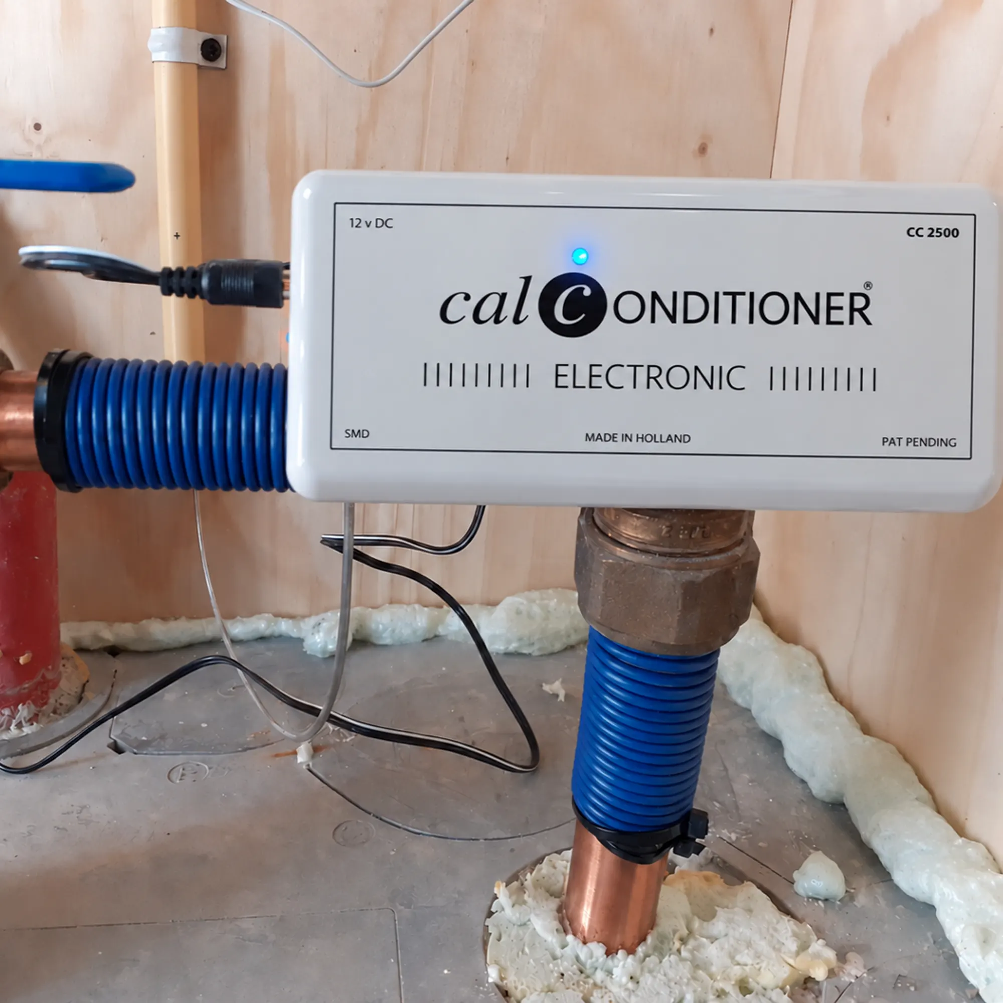Calconditioner CC2500 an der Hauptwasserleitung installiert